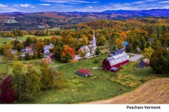 2024 Autumn in Vermont Calendar -December 2024-Peacham Vermont