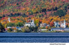 2024 Scenic Vermont Calendar -October-2024-Island Pond Vermont
