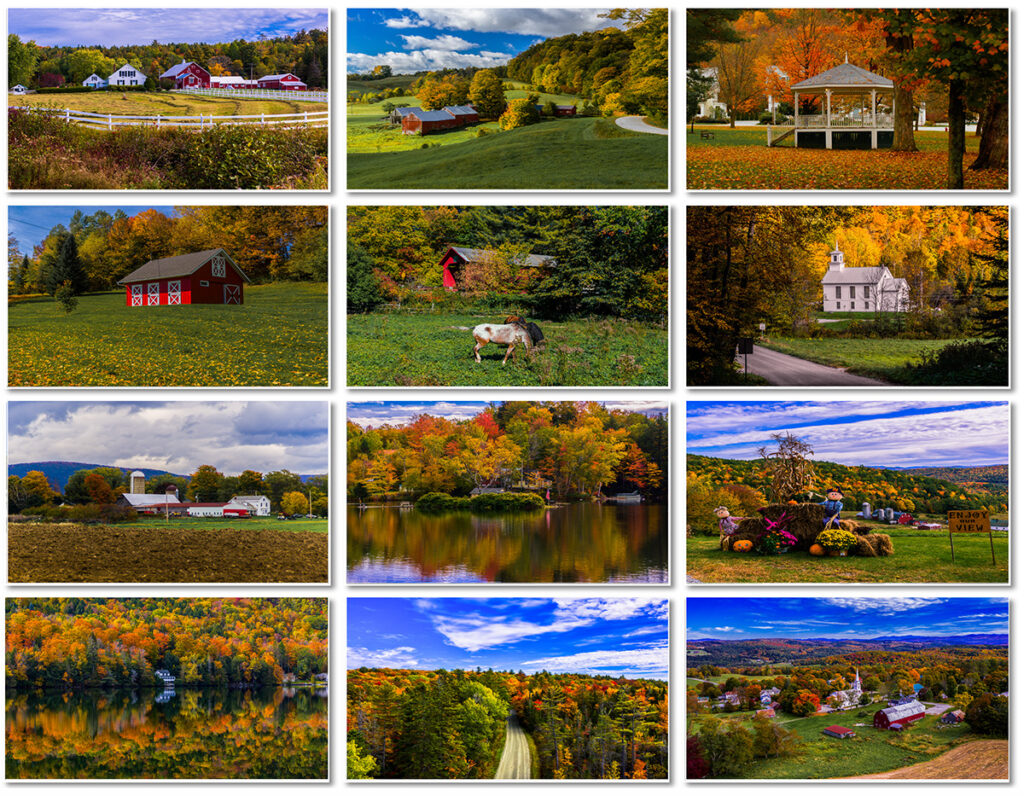 2024 Autumn In Vermont Calendar Back Cover